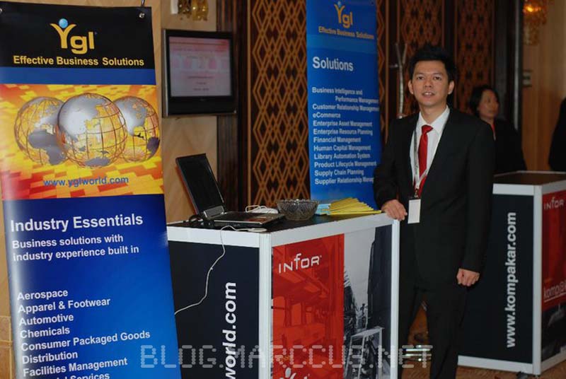 Marccus at the booth