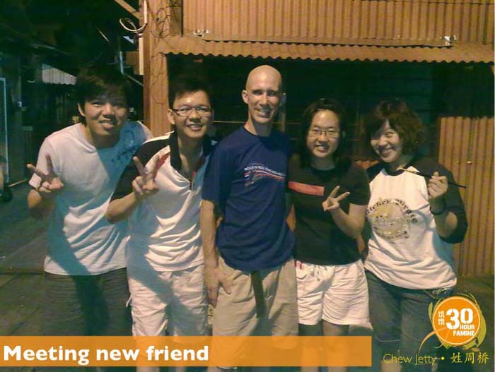 Meeting new friend